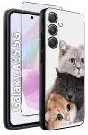 Etui do Samsung Galaxy A35 5G malowane wzór z kotem ze szkłem