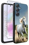 Etui do Samsung Galaxy A35 5G malowane wzór zwierzęta ze szkłem
