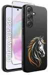 Etui do Samsung Galaxy A35 5G malowane wzór zwierzęta ze szkłem