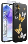 Etui do Samsung Galaxy A55 5G malowane wzór motyle ze szkłem