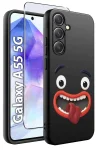 Etui do Samsung Galaxy A55 5G malowane wzór śmieszny ze szkłem
