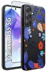Etui do Samsung Galaxy A55 5G malowane wzór kolorowy ze szkłem