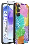 Etui do Samsung Galaxy A55 5G malowane wzór kolorowy ze szkłem