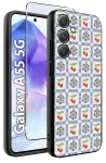 Etui do Samsung Galaxy A55 5G malowane wzór fajny ze szkłem