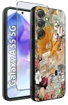 Etui do Samsung Galaxy A55 5G malowane wzór kolorowy ze szkłem