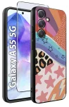 Etui do Samsung Galaxy A55 5G malowane wzór kolorowy ze szkłem