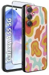 Etui do Samsung Galaxy A55 5G malowane wzór kolorowy ze szkłem