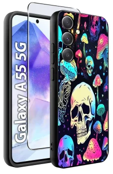 Etui do Samsung Galaxy A55 5G malowane wzór dla chłopca ze szkłem