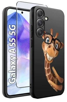 Etui do Samsung Galaxy A55 5G malowane wzór dla dzieci ze szkłem