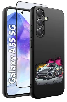 Etui do Samsung Galaxy A55 5G malowane wzór męski ze szkłem