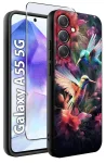 Etui do Samsung Galaxy A55 5G malowane wzór kolorowy ze szkłem
