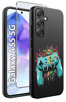 Etui do Samsung Galaxy A55 5G malowane wzór dla chłopca ze szkłem