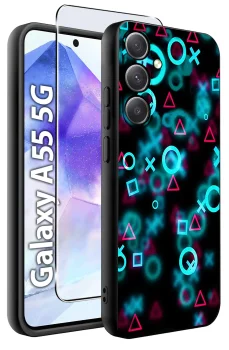 Etui do Samsung Galaxy A55 5G malowane wzór fajny ze szkłem