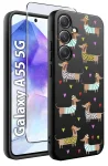 Etui do Samsung Galaxy A55 5G malowane wzór zwierzęta ze szkłem