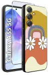 Etui do Samsung Galaxy A55 5G malowane wzór kolorowy ze szkłem