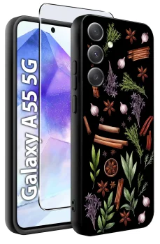 Etui do Samsung Galaxy A55 5G malowane wzór fajny ze szkłem