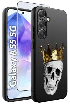 Etui do Samsung Galaxy A55 5G malowane wzór dla chłopca ze szkłem