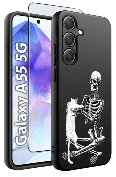 Etui do Samsung Galaxy A55 5G malowane wzór dla chłopca ze szkłem