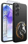 Etui do Samsung Galaxy A55 5G malowane wzór zwierzęta ze szkłem