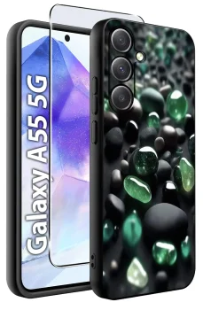 Etui do Samsung Galaxy A55 5G malowane wzór kobiecy ze szkłem