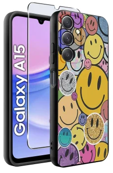 Etui do Samsung Galaxy A15 malowane wzór dla dzieci ze szkłem