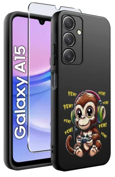 Etui do Samsung Galaxy A15 malowane wzór dla dzieci ze szkłem