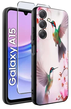 Etui do Samsung Galaxy A15 malowane wzór damski ze szkłem
