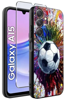 Etui do Samsung Galaxy A15 malowane wzór dla chłopca ze szkłem