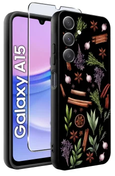 Etui do Samsung Galaxy A15 malowane wzór fajny ze szkłem