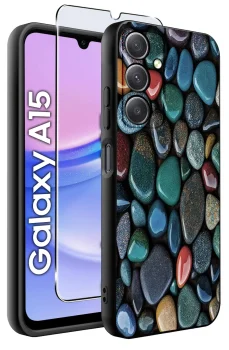 Etui do Samsung Galaxy A15 malowane wzór fajny ze szkłem