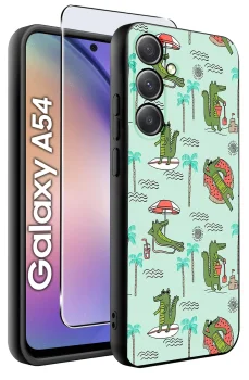 Etui do Samsung Galaxy A54 5G różne wzory ze szkłem