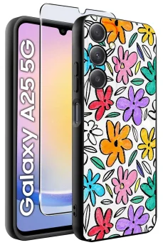 Etui do Samsung Galaxy A25 5G różne wzory ze szkłem