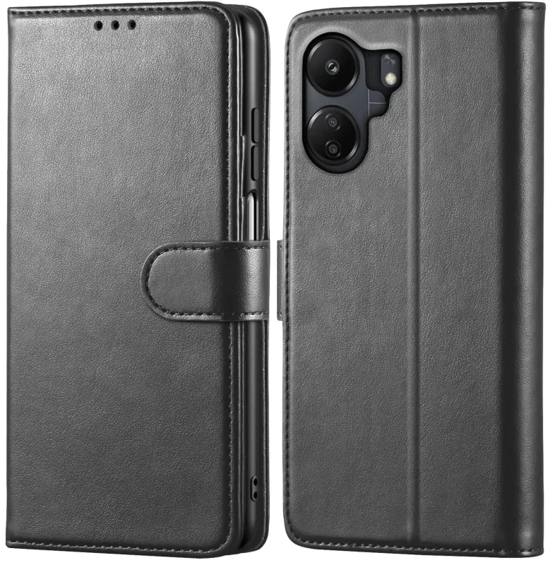 etui-do-xiaomi-redmi-13c-4g-5g-czarne-magnetyczne-z-klapka-ze-szklem