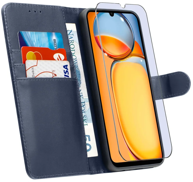 etui-do-xiaomi-redmi-13c-4g-5g-granatowe-magnetyczne-z-klapka-ze-szklem