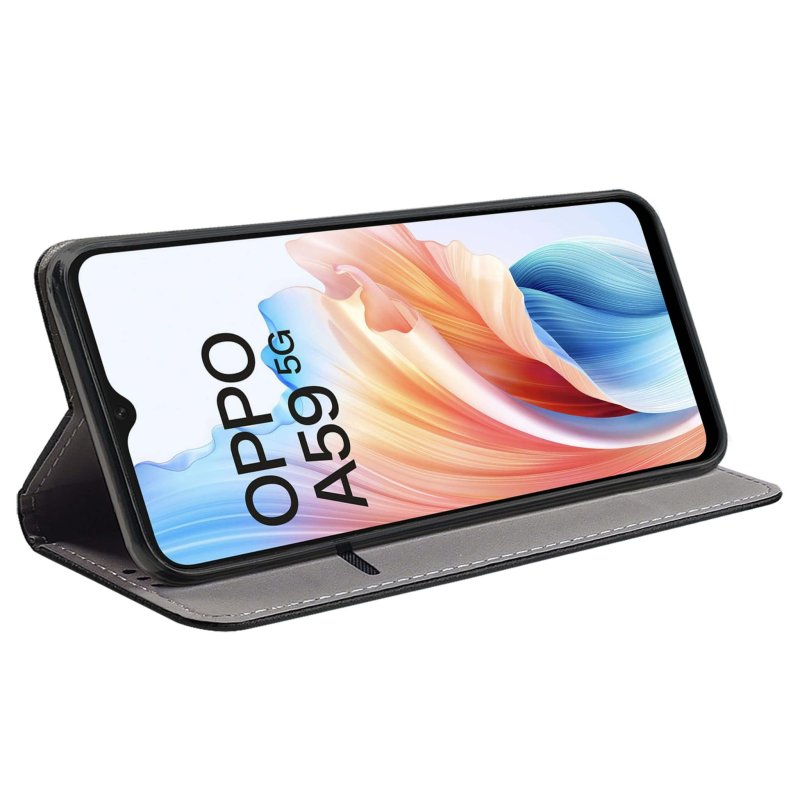etui-do-oppo-a59-5g-czarne-zamykane-ze-szklem