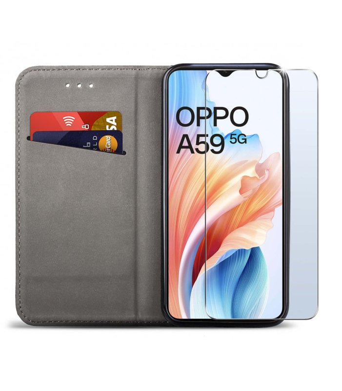 etui-do-oppo-a59-5g-czarne-zamykane-ze-szklem