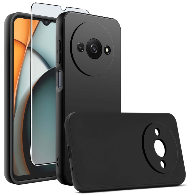 etui-do-xiaomi-redmi-a3-czarne-matowe-ze-szklem