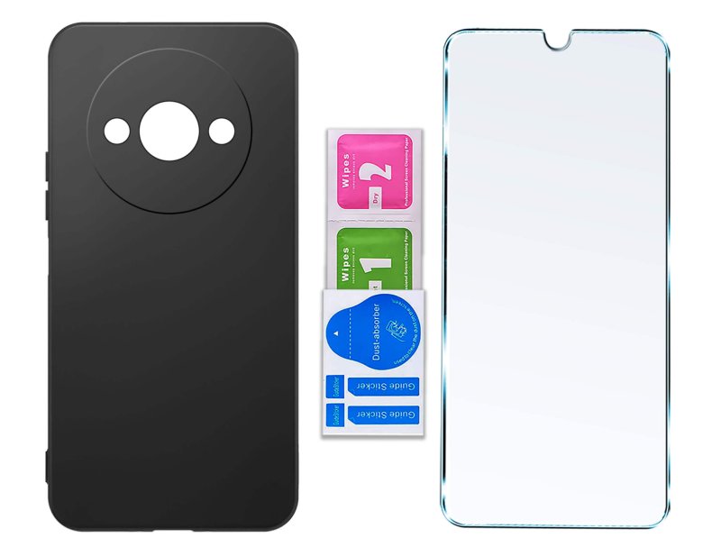 etui-do-xiaomi-redmi-a3-czarne-matowe-ze-szklem
