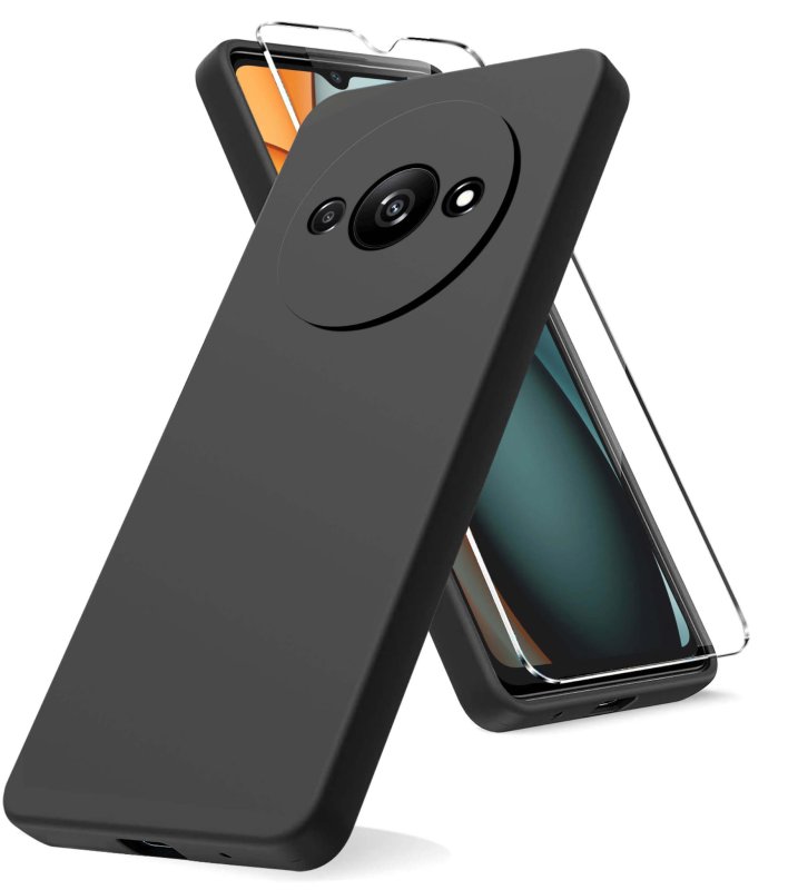 etui-do-xiaomi-redmi-a3-czarne-matowe-ze-szklem