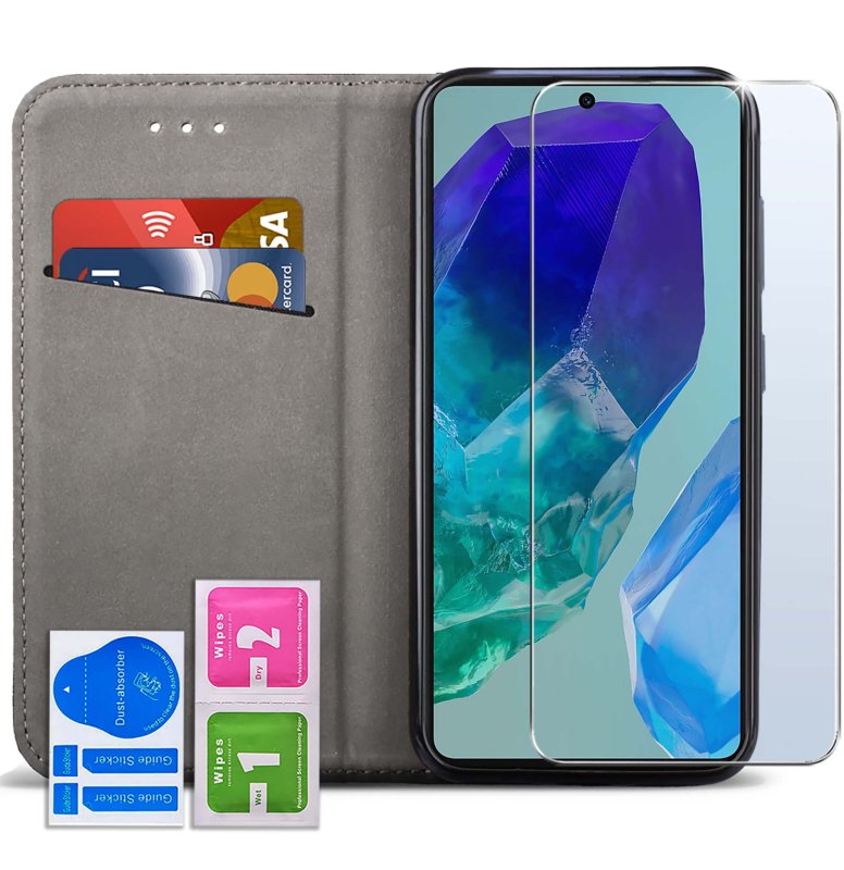etui-do-samsung-galaxy-m55-5g-czarne-magnetyczne-zamykane-ze-szklem