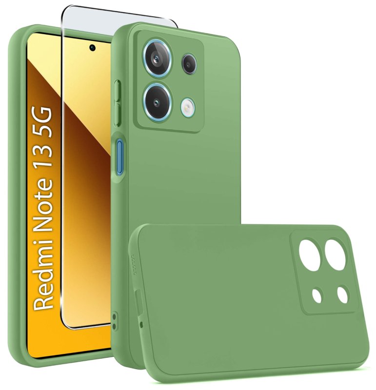etui-do-xiaomi-redmi-note-13-5g-oliwkowe-matowe-ze-szklem