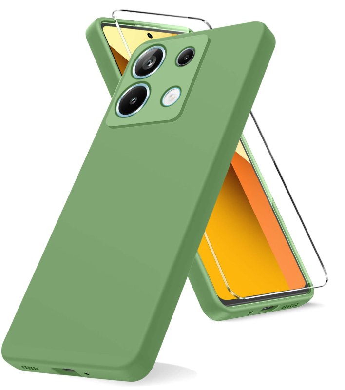 etui-do-xiaomi-redmi-note-13-5g-oliwkowe-matowe-ze-szklem
