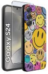 Etui do Samsung Galaxy S24 różne wzory ze szkłem