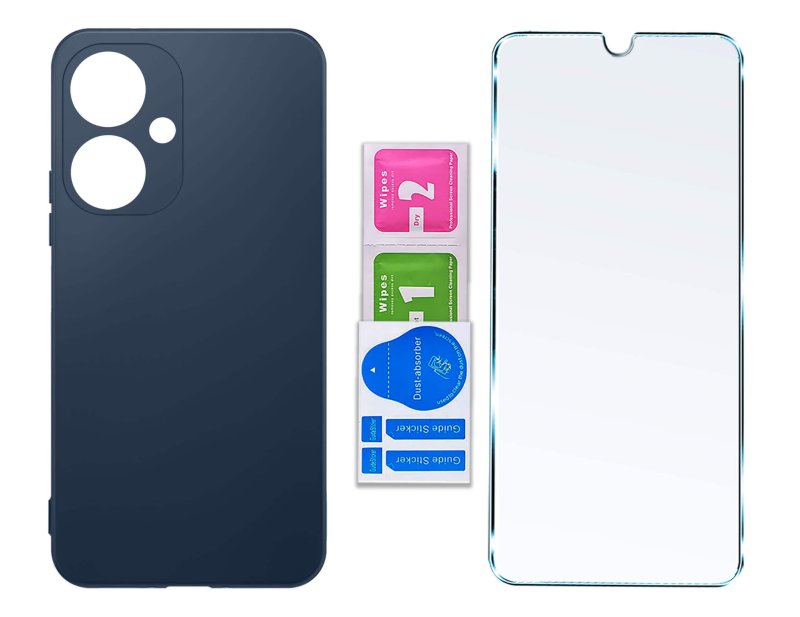 etui-do-xiaomi-redmi-13c-5g-granatowe-matowe-ze-szklem