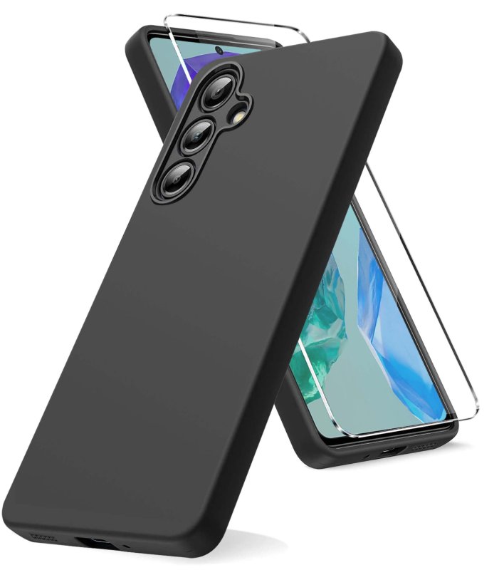 etui-do-samsung-galaxy-m55-5g-czarne-matowe-ze-szklem