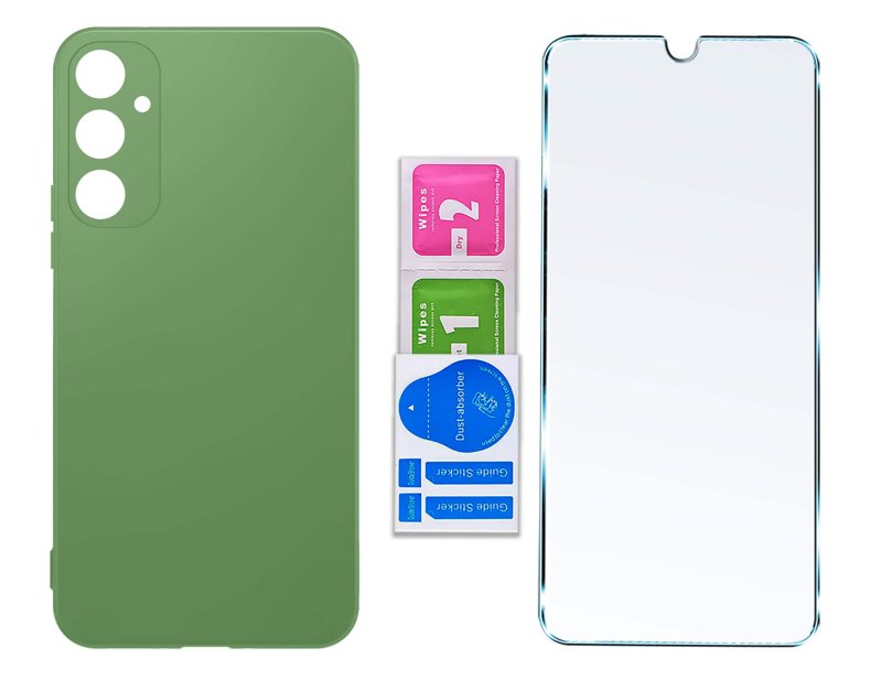 etui-do-samsung-galaxy-a15-oliwkowe-matowe-ze-szklem