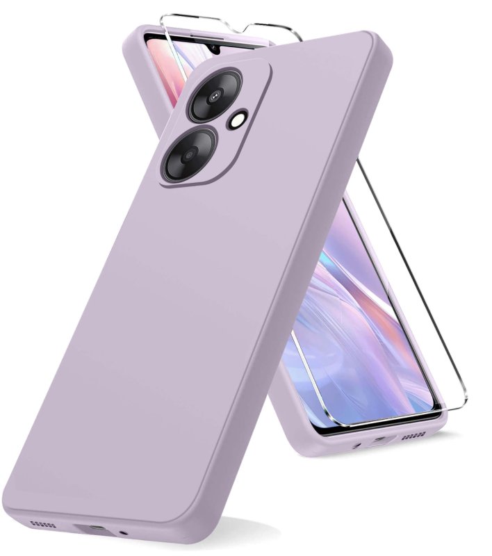 etui-do-xiaomi-redmi-13c-5g-pastelowy-fiolet-matowe-ze-szklem