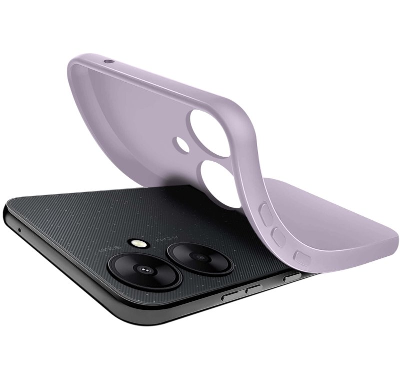 etui-do-xiaomi-redmi-13c-5g-pastelowy-fiolet-matowe-ze-szklem