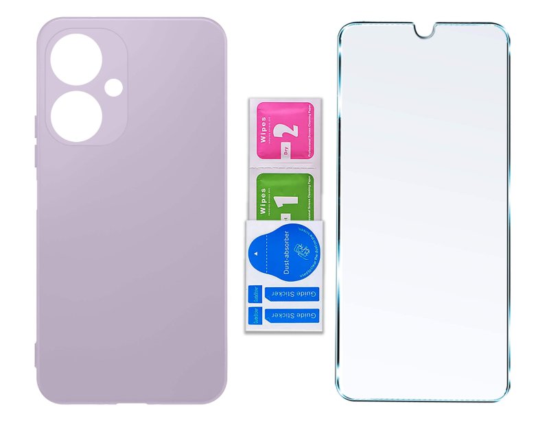 etui-do-xiaomi-redmi-13c-5g-pastelowy-fiolet-matowe-ze-szklem