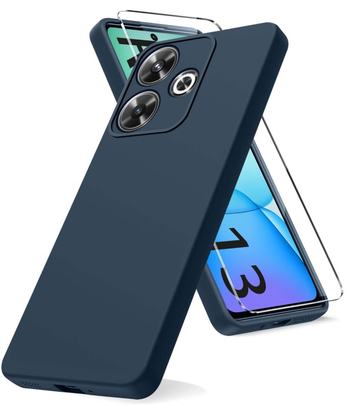 etui-do-xioami-redmi-13-4g-granatowe-matowe-ze-szklem